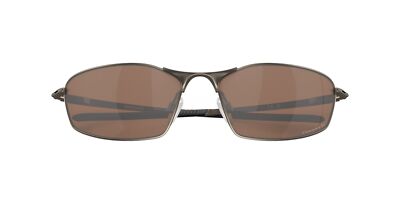 Pre-owned Oakley Whisker Sunglasses, Satin Pewter Frame, Prizm Tungsten Polarized Lens