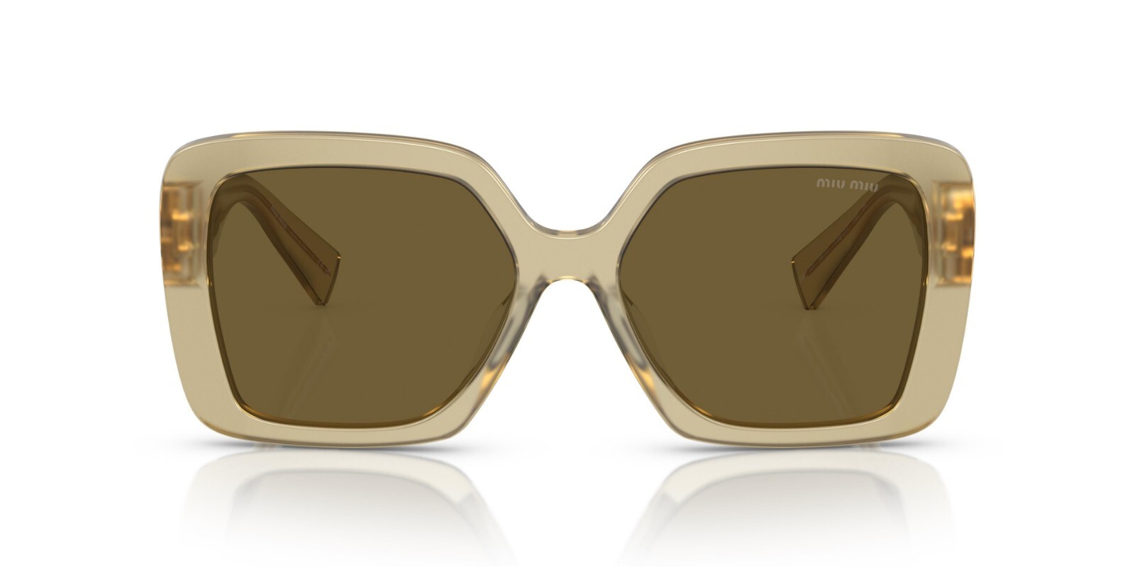 Pre-owned Miu Miu Brand 2024 Miu-miu Women Sunglasses Mu 10ys 11m-01t Authentic Italy Frame S In Brown
