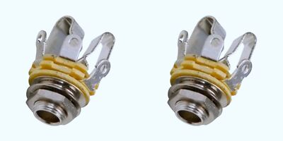 (2 PACK) REAN NYS230 1/4'' Stereo Open Circuit Panel Mount Jack w/ Solder Tabs