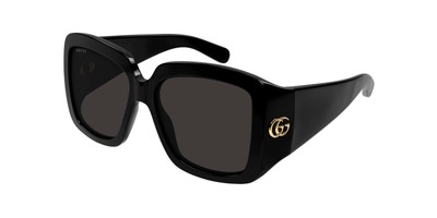 Pre-owned Gucci Gg1402s-001 Black Sunglasses In Gray