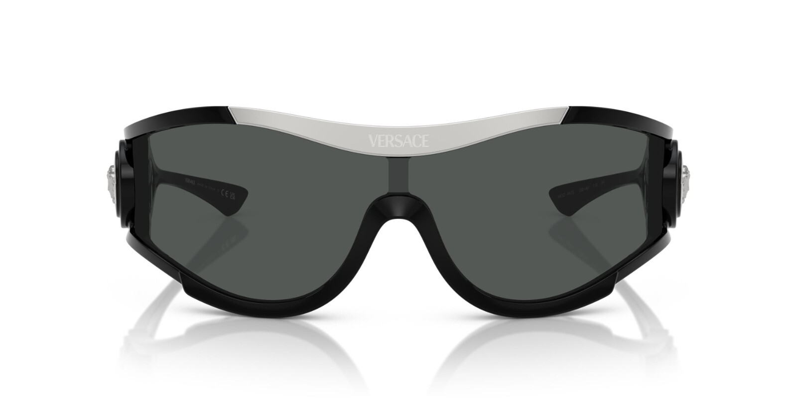 Pre-owned Versace Ve 4475 Black/grey (gb1/87) Sunglasses In Gray