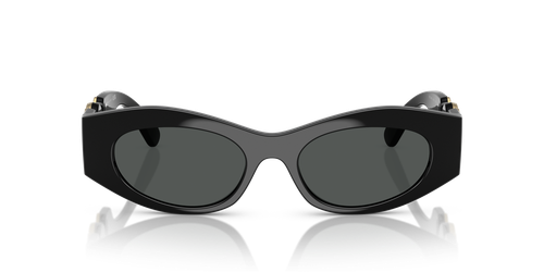 Pre-owned Versace Sunglasses Ve4480u Gb1/87 Black Grey Woman In Gray