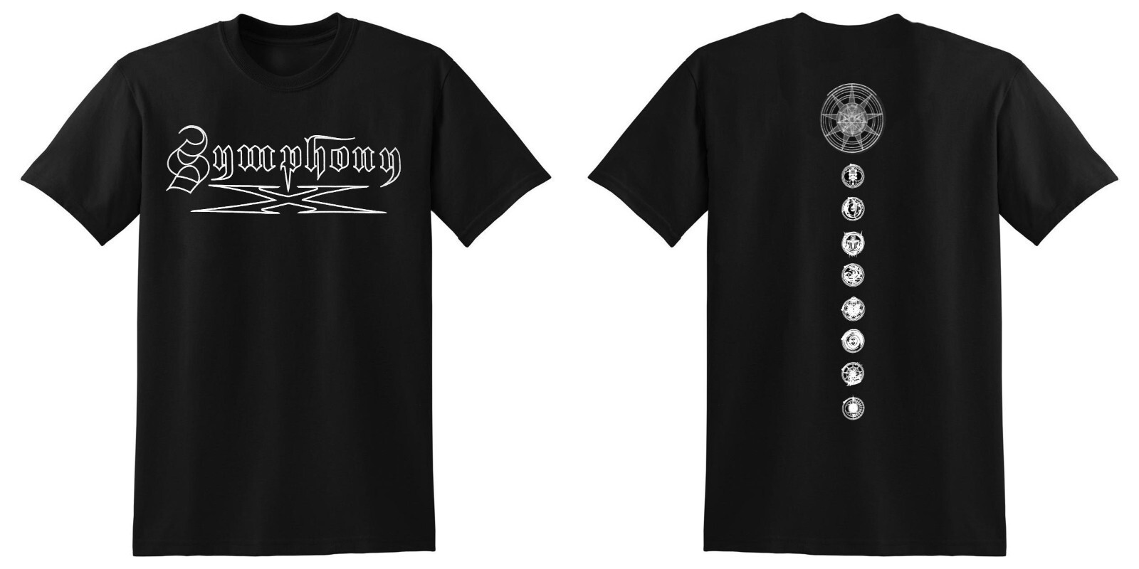 SYMPHONY X cd cv WHITE LOGO Official SHIRT LAST 3X OOP SYMPHONY X cd cv WHITE LOGO Official SHIRT LAST 3X OOP