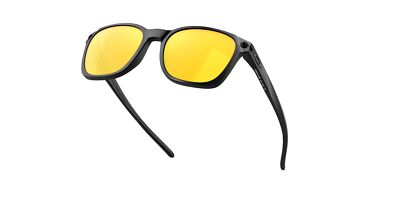 Pre-owned Oakley Ojector Sunglasses, Matte Black Frame, Prizm 24k Polarized Lens In Gold