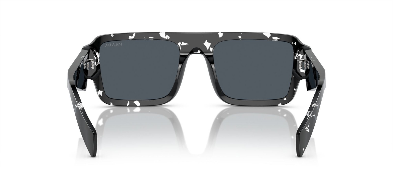 Pre-owned Prada Pr A05s Black Tortoise/dark Grey (15o-70b) Sunglasses In Gray