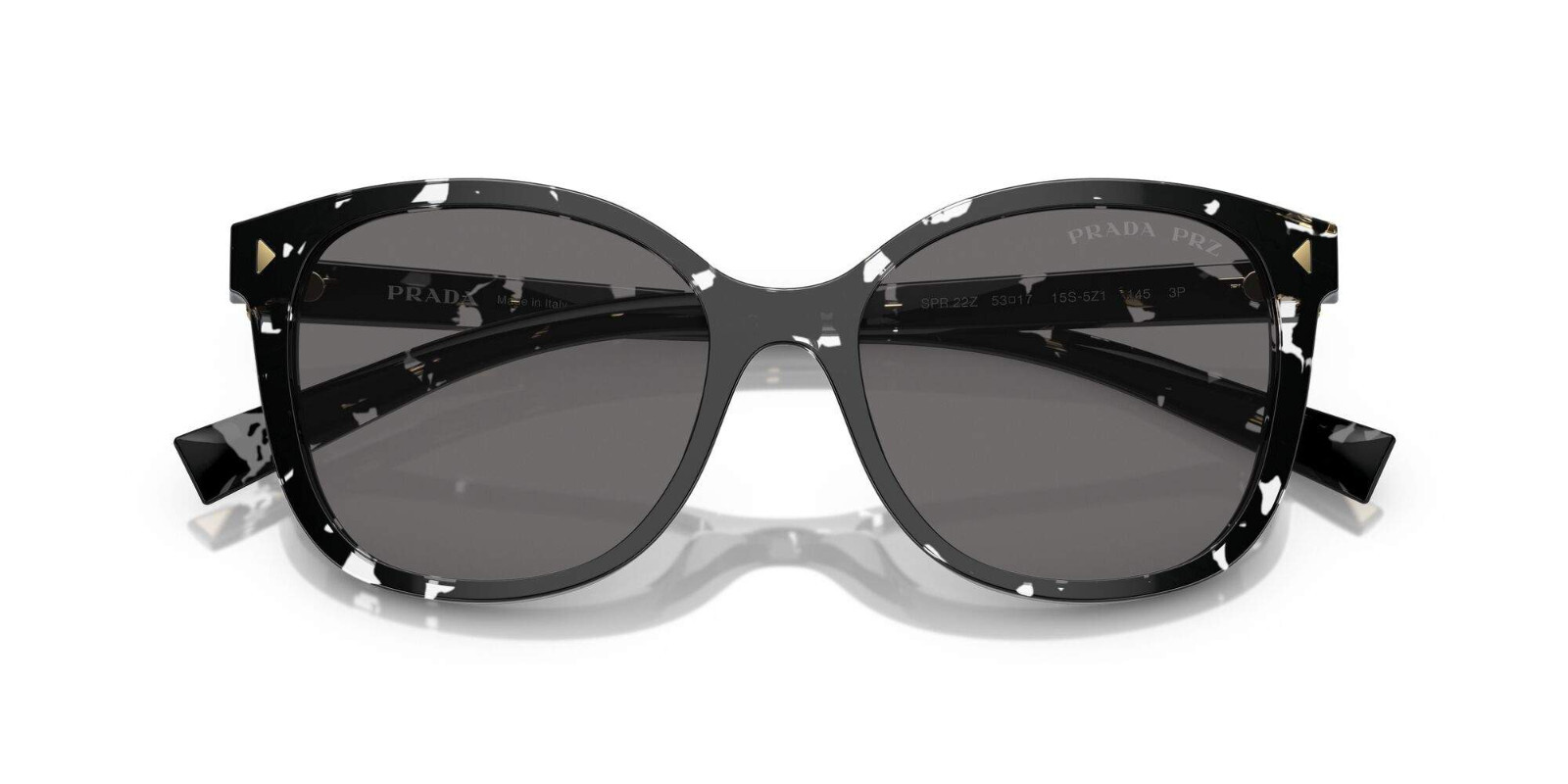Pre-owned Prada Brand 2024  Women Sunglasses Pr 22zs 15s-5z1 Authentic Italy Frame Case In Gray