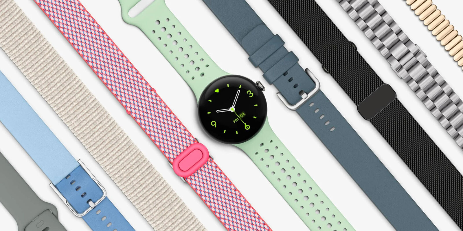New 2024 Google - Pixel Watch 3 Bands Active, Woven, Leather New 2024 Google - Pixel Watch 3 Bands Active, Woven, Leather