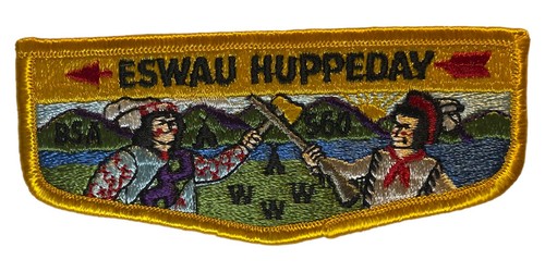 Eswau Huppeday Lodge 560 Piedmont Area Council NC S9 Flap Gold Bdr