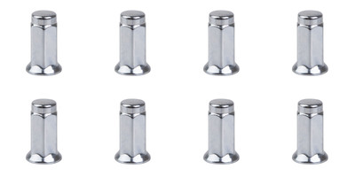 (8 Pack) Tusk Flat Base Lug Nut   For Kymco Mongoose 300 2010-2014