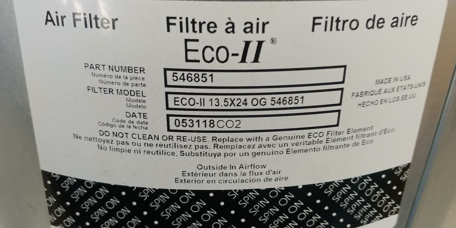 NAPA GOLD / WIX 546851 Heavy Duty Equipment Air Filter (Donaldson ECO II Design)