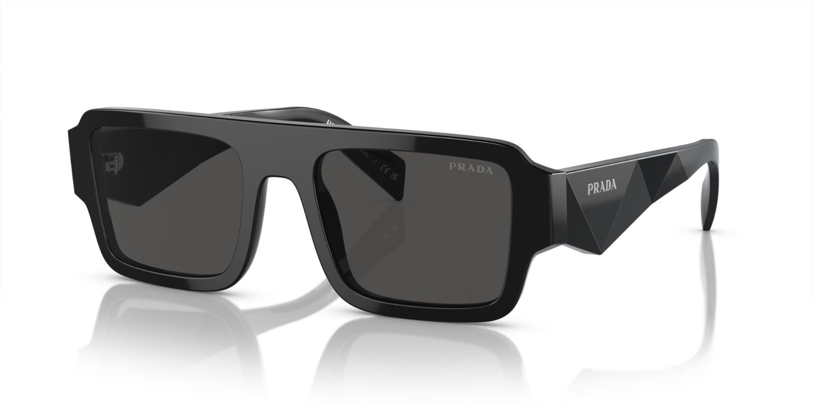 Prada PR A05S Black/Dark Grey (16K-08Z) Sunglasses | eBay