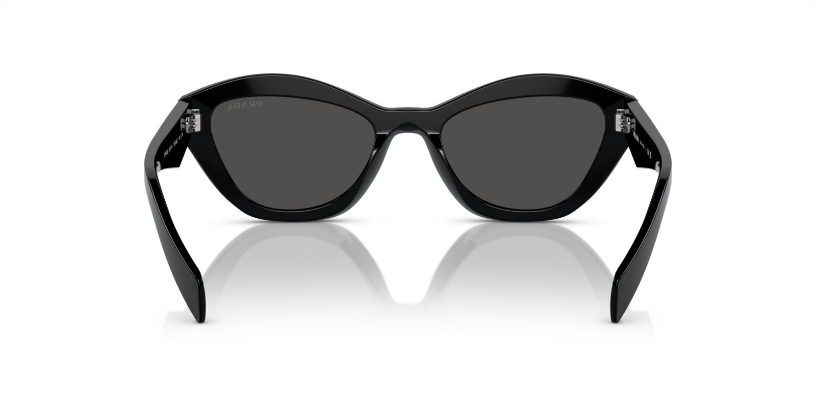 Pre-owned Prada Pr A02s Black/dark Grey (16k-08z) Sunglasses In Gray