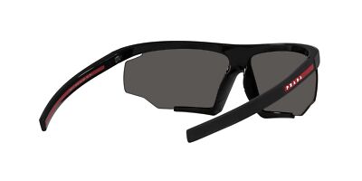 Pre-owned Prada Linea Rossa Sunglasses Ps 07ys Dg006f Black Grey Man In Gray