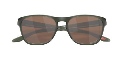 Pre-owned Oakley Manorburn Sunglasses, Matte Olive Ink Frame, Prizm Tungsten Polarized Len