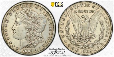 1889 S Pre 21 Morgan Silver Dollar PCGS XF-45