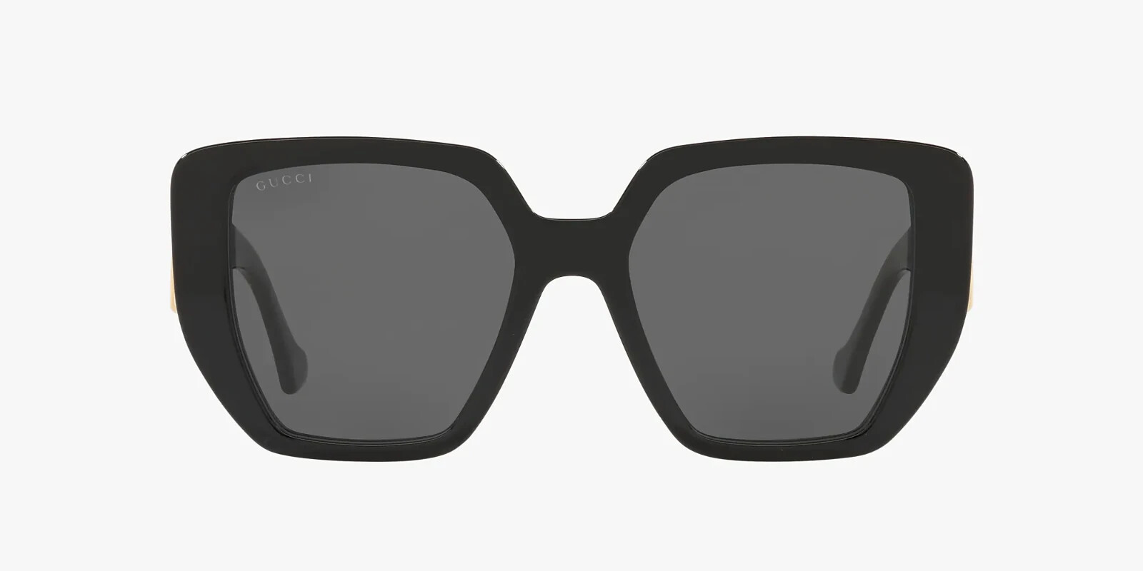 Pre-owned Gucci Gg0956s 003 Black- Grey Lens Women S Sunglasses 54mm Authentic In Gray