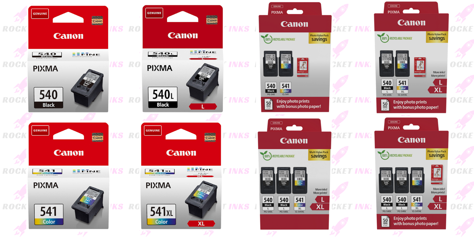 Canon PG540 PG540L CL541 CL541XL Original Ink Cartridges For MX375 Printer