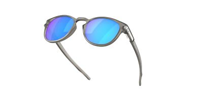 Pre-owned Oakley Latch Sunglasses, Matte Grey Ink Frame, Prizm Sapphire Polarized Lens In Blue