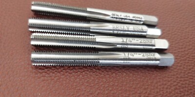 4 pieces ~ BESLY  USA   1/4-28 NF 4FL HS GH3  BOTTOMING TAPS