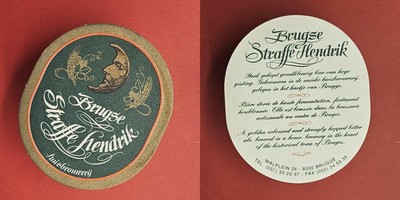 Brugse Straffe Hendrik Mond Brauerei Bierdeckel Bier
