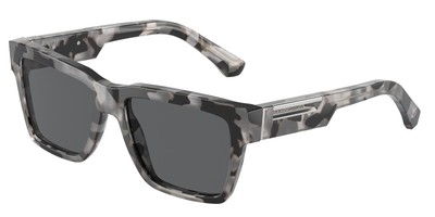 Pre-owned Dolce & Gabbana Dolce N Gabbana Dg4465 343587 Havana Grey Dark Grey 55 Mm Men's Sunglasses In Gray
