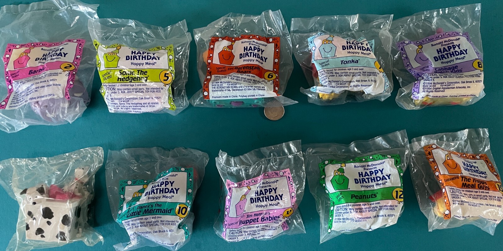 Happy Birthday (Train) 1994 McDonald's Happy Meal Toys - NEW