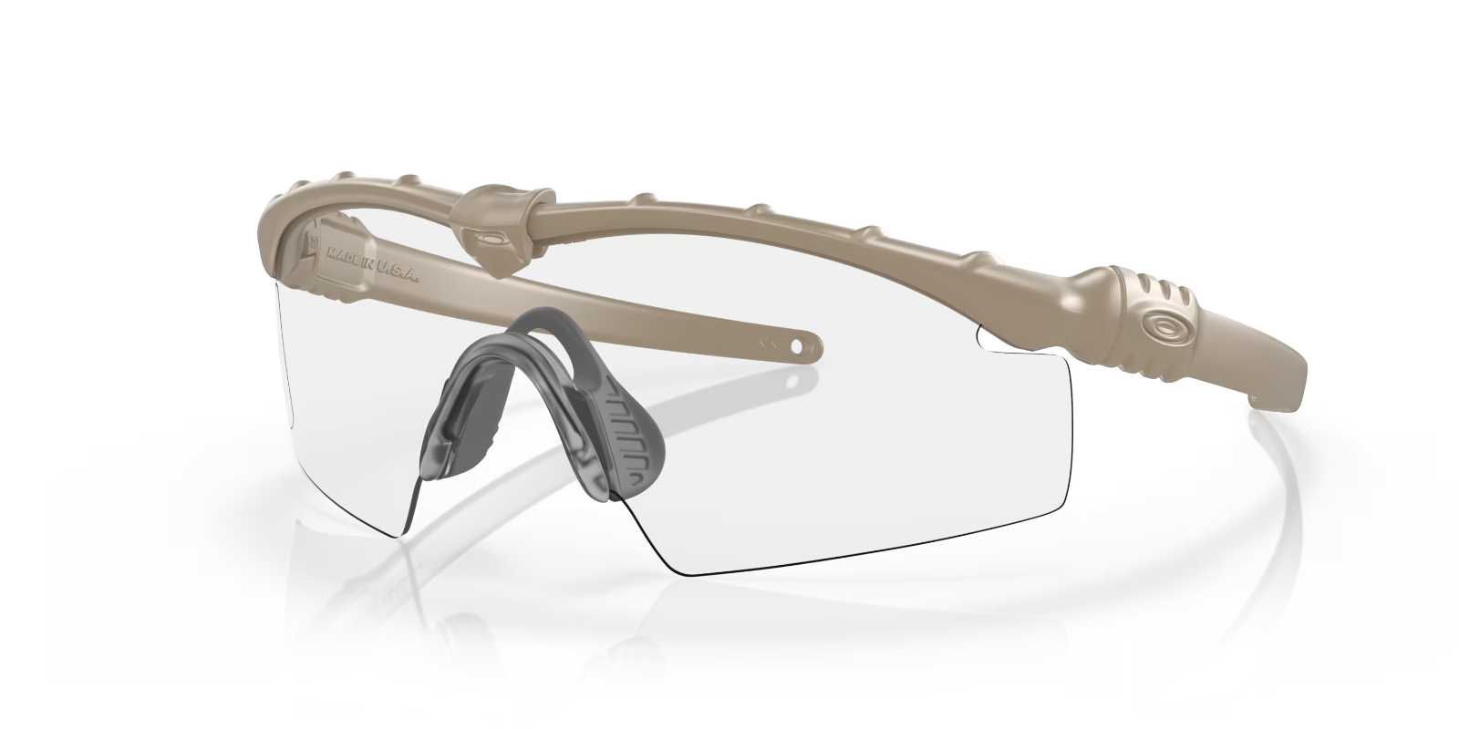 Pre-owned Oakley Si Ballistic M Frame 3.0 Desert Tan W/clear, Grey, Persimmon, Laser Lens In Grey, Persimmon, Laser, Clear