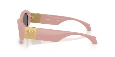 Pre-owned Versace Sunglasses Ve4466u 546387 54mm Pink / Grey Lens In Gray