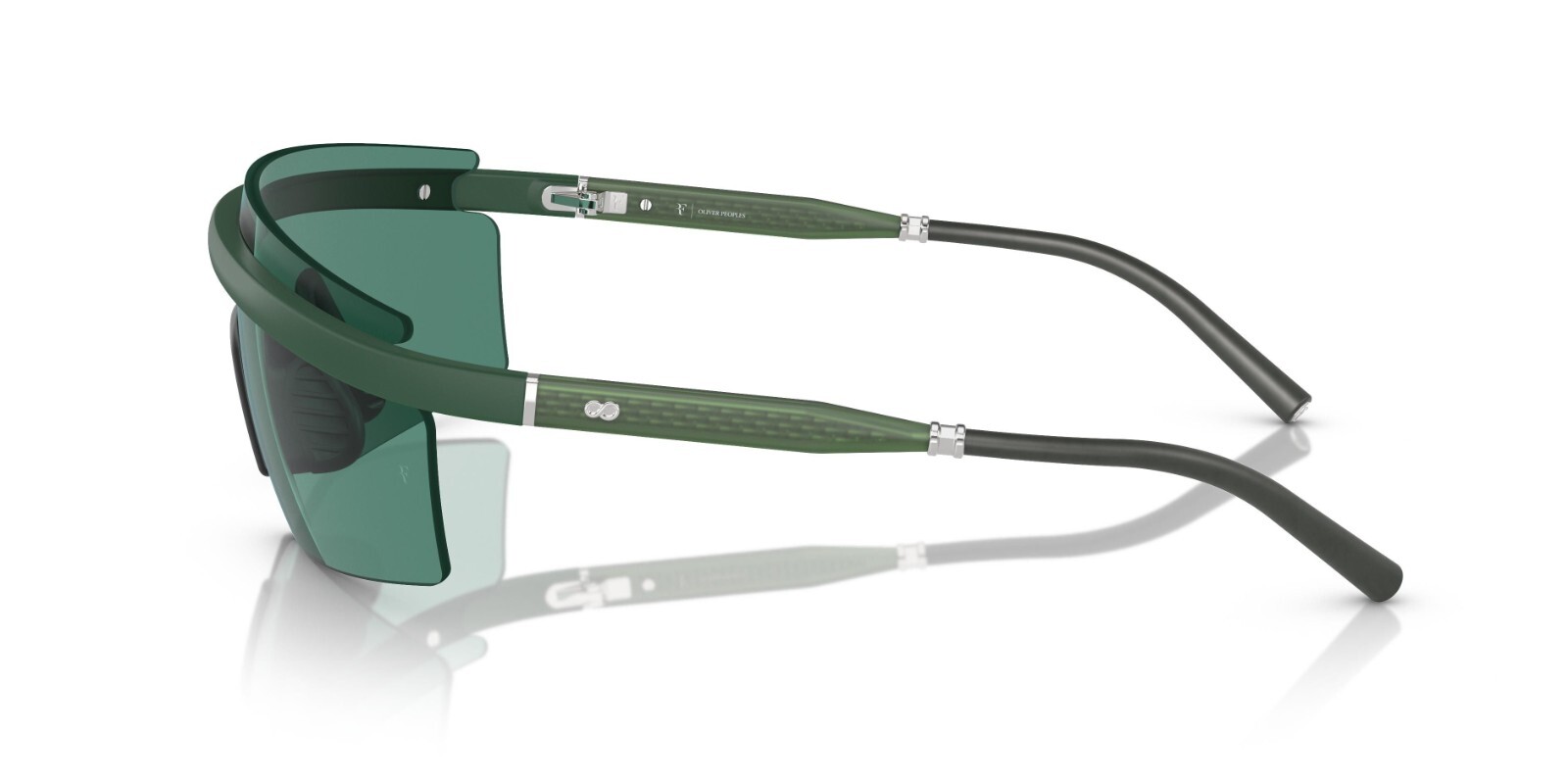 Pre-owned Oliver Peoples R-4 Ov 5556s Semi Matte Ryegrass/forest (7004/71) Sunglasses In Green