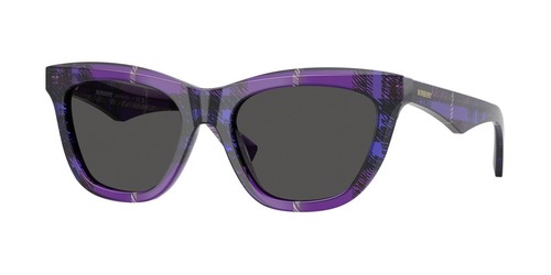 Солнцезащитные очки Burberry Womens 53mm в фиолетовую клетку BE4435-411387-53