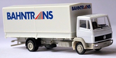 Mercedes Benz 814 Pritsche Plane Bahntrans 1:87 Herpa 144223