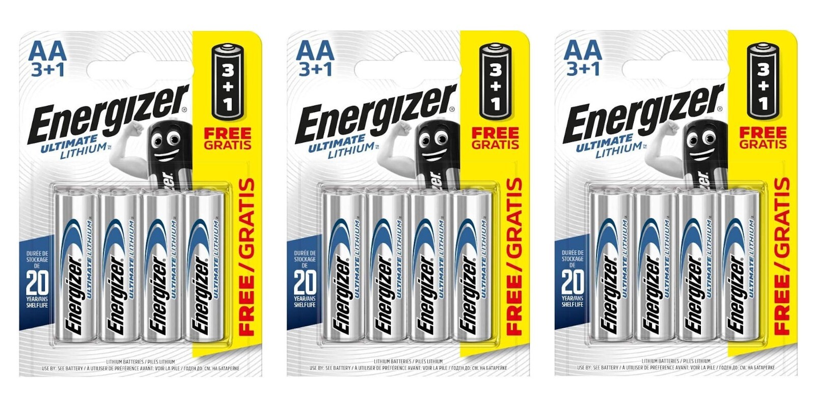 Energizer Ultimate Lithium AA LR6 L91 Batteries 12 Pack 