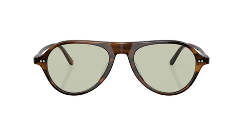 Pre-owned Oliver Peoples 0ov5406u-531724 Pilot Brown In Green Wash