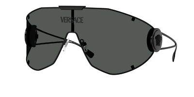 Pre-owned Versace Sunglasses Ve2268 143387 Black Grey Man In Gray