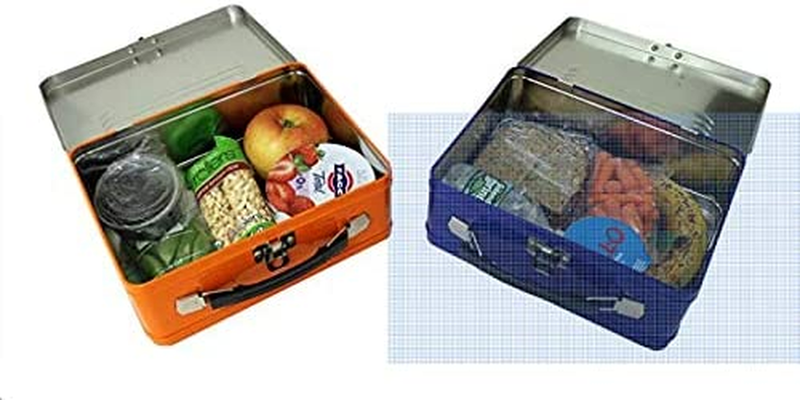 Tin Box Large Lunchbox: Han-Gry Art, Black & White, Novelty Design XL