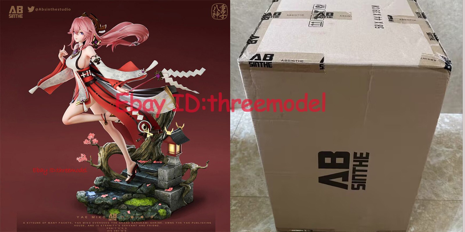 ABsinthe Studio 1/6 Genshin Impact Yae Miko Painted Statue Model