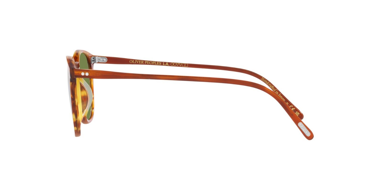 Pre-owned Oliver Peoples Finley 1993 Sun Ov 5491su Sugi Tortoise/green (174252) Sunglasses