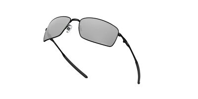 Pre-owned Oakley Square Wire Sunglasses, Polished Black Frame, Prizm Black Lens