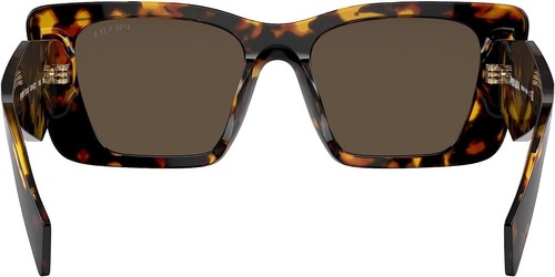 Pre-owned Prada Symbole Pr 08ys 01v-8c1 Honey Havana Brown Lens Women Sunglasses
