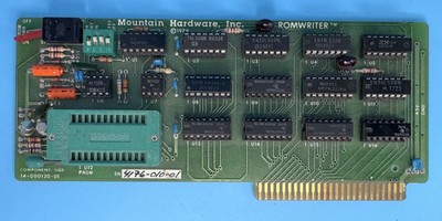 Mountain Hardware ROMWriter for Apple II EPROM Programmer 1979   Untested