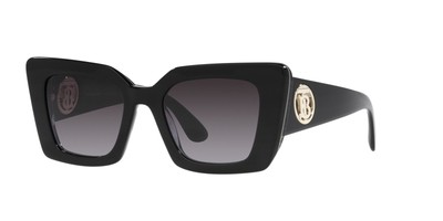 Pre-owned Burberry Daisy Be 4344 Black/grey Shaded 51/20/140 Women Sunglasses