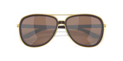 Pre-owned Oakley Split Time Sunglasses, Matte Rootbeer Frame, Prizm Tungsten Polarized Len