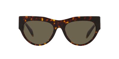 Pre-owned Versace 0ve4440u-108/3 Dark Havana Sunglasses In Brown