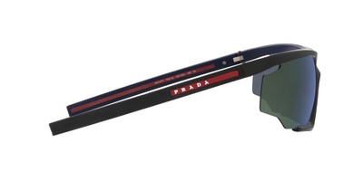 Pre-owned Prada Linea Rossa Sunglasses Ps 07ys 13k05u Black Blue Man