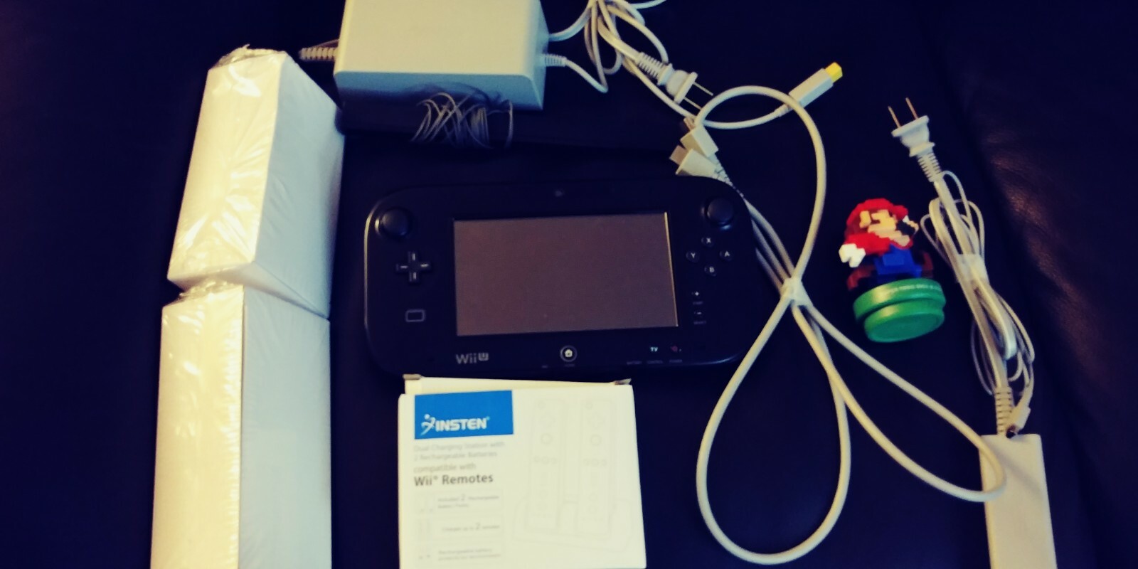 Nintendo Wii U Deluxe 32 GB Black Handheld and 3 Games