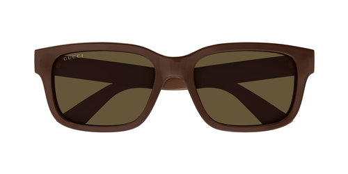 Pre-owned Gucci Gg1583s-004 Square Brown