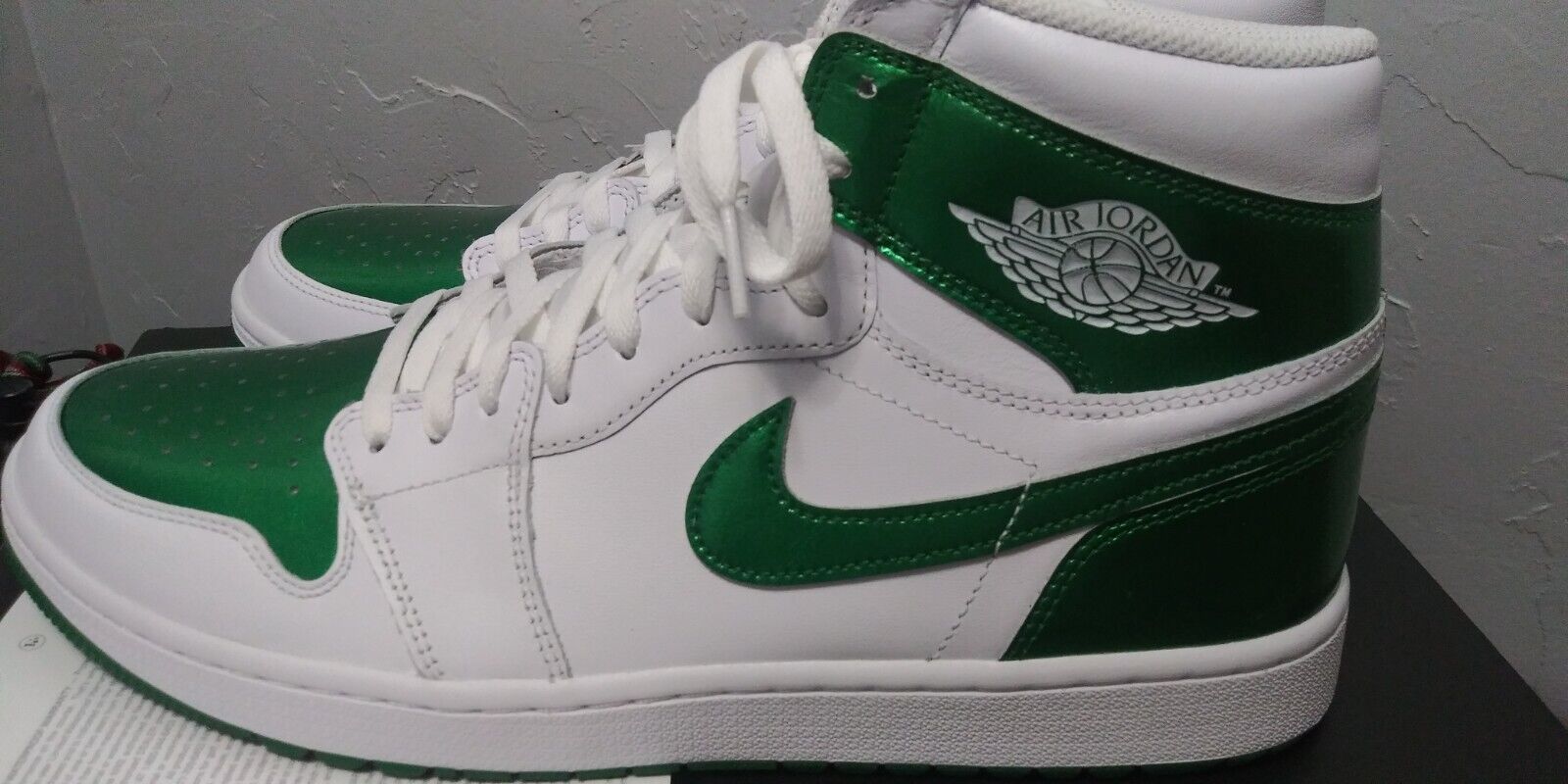 NEW Air Jordan 1 High G Retro Metallic Pine Green Golf Shoes NEW Air Jordan 1 High G Retro Metallic Pine Green Golf Shoes