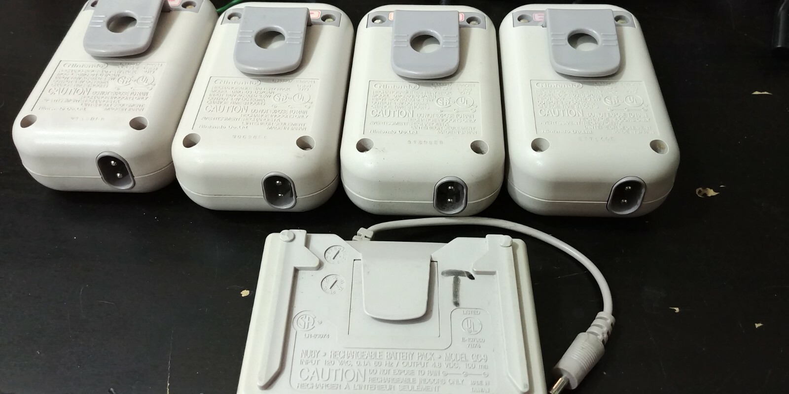 Wholesale Lot; 4 Authentic Gameboy Battery chargers, Untested