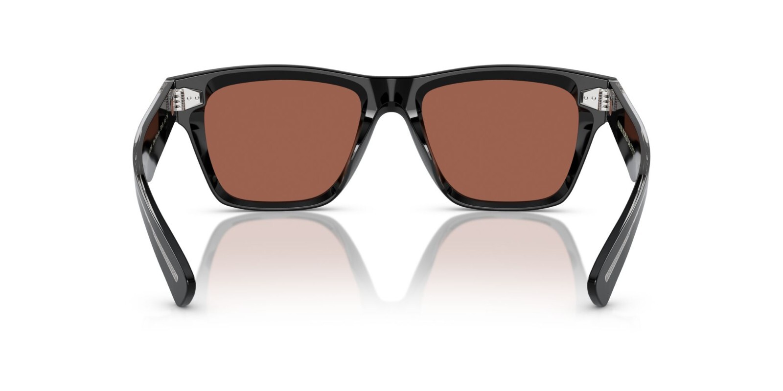 Pre-owned Oliver Peoples Oliver Sixties Sun Ov 5522su Black/persimmon Mirrored Sunglasses