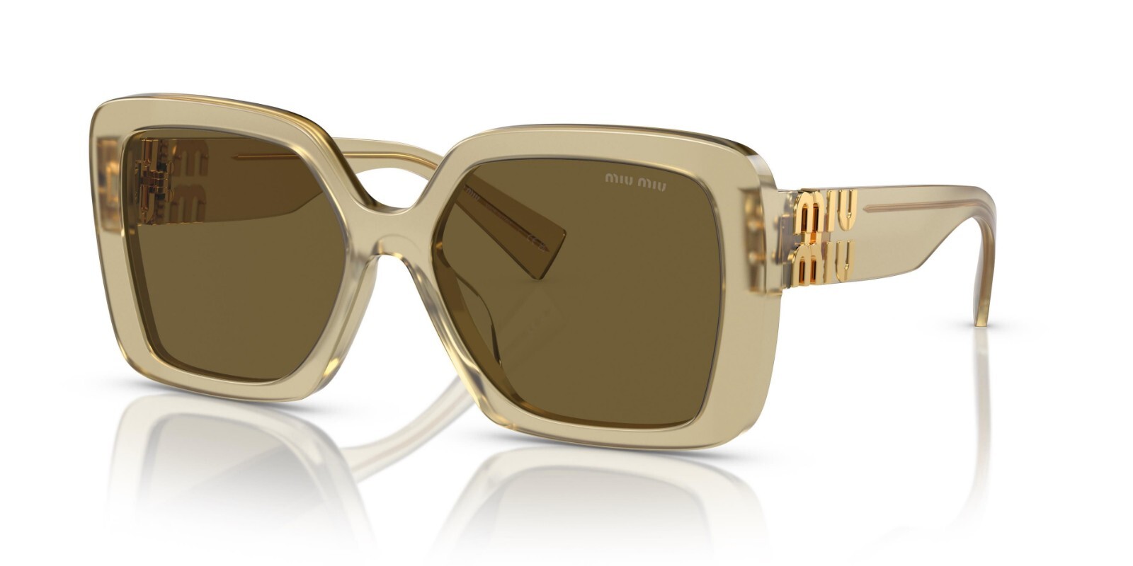 Pre-owned Miu Miu Brand 2024 Miu-miu Women Sunglasses Mu 10ys 11m-01t Authentic Italy Frame S In Brown